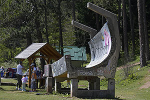 Sarajevo: pamätník olympijskej bobovej dráhy, zimné olympijské hry 1984, 28.4.2024 Sarajevo