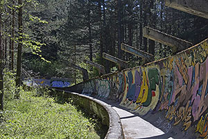 Sarajevo: bobová dráha, zimné olympijské hry 1984, 28.4.2024 Sarajevo