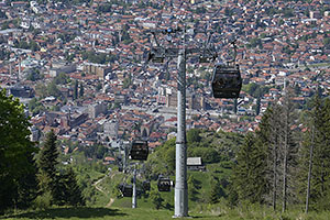Sarajevo: Sarajevska žičara, visutá lanovka, 28.4.2024 Sarajevo