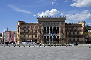 Sarajevo: Gradska vijećnica Sarajevo, Trg Prve Brigade Policije, 28.4.2024 Sarajevo