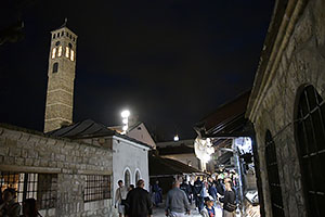 Sarajevo: Baščaršija, Sahat-kula, 28.4.2024 Sarajevo