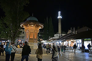 Sarajevo: Baščaršija, Sebilj, 28.4.2024 Sarajevo