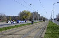 Bratislava: Ružinovská počas maratónu, 3.4.2016 Bratislava