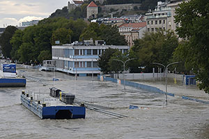 Bratislava: vysoký Dunaj, 17.9.2024 Bratislava
