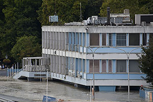 Bratislava: vysoký Dunaj, 17.9.2024 Bratislava