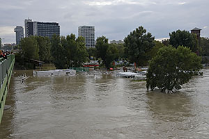 Bratislava: vysoký Dunaj, 17.9.2024 Bratislava