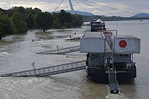 Bratislava: vysoký Dunaj, 17.9.2024 Bratislava
