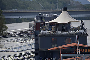 Bratislava: vysoký Dunaj, 17.9.2024 Bratislava