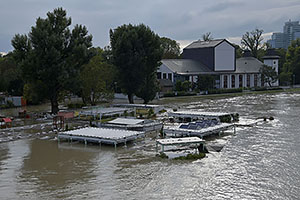 Bratislava: vysoký Dunaj, 17.9.2024 Bratislava