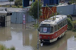 Bratislava: vysoký Dunaj, 17.9.2024 Bratislava