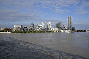 Bratislava: vysoký Dunaj, 17.9.2024 Bratislava