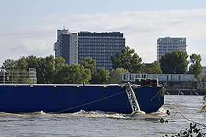 Bratislava: vysoký Dunaj, 17.9.2024 Bratislava