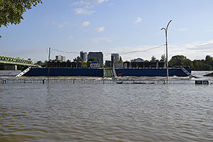 Bratislava: vysoký Dunaj, 17.9.2024 Bratislava