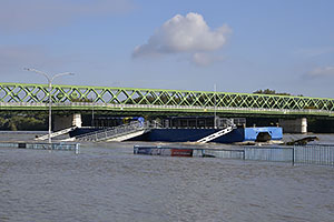 Bratislava: vysoký Dunaj, 17.9.2024 Bratislava