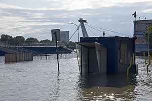 Bratislava: vysoký Dunaj, 17.9.2024 Bratislava