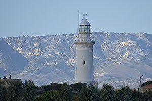 Pafos: maják Pafos, 20.11.2023 Pafos