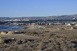 Pafos: archeologický park Pafos, Lighthouse Beach, 20.11.2023 Pafos