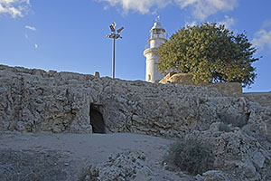 Pafos: archeologický park Pafos, maják Pafos, 20.11.2023 Pafos