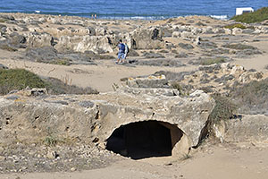 Pafos: královské hrobky, Τάφοι των Βασιλέων, Tombs of the Kings, 21.11.2023 Pafos