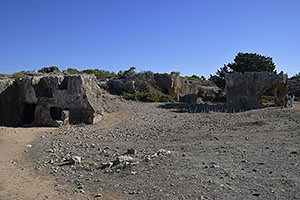 Pafos: královské hrobky, Τάφοι των Βασιλέων, Tombs of the Kings, 21.11.2023 Pafos