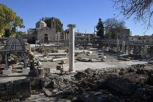Pafos: ranokresťanská bazilika Chrysopolitissa, Agia Kyriaki Chrysopolitissa, 21.11.2023 Pafos