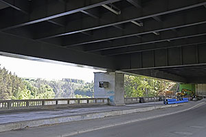 D1: Vojslavický most, most D1-075.1, unikátny dvojmost cez rieku Želivku, 28.5.2023 Cesko