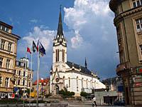 Jablonec nad Nisou: kostol Dr. Farského, 30.4.2012 Jablonec nad Nisou