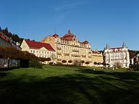 Marianske Lazne: hotel, Goethovo nam., 19.4.2007 Marianske Lazne