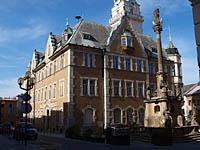 Šumperk: radnica a morový stĺp, 29.4.2012 Šumperk