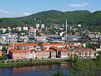 Ústí nad Labem: Střekov z Větruše, 1.5.2012 Ústí nad Labem