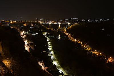 Znojmo: vyhliadka od pivovaru, 26.3.2022 Znojmo