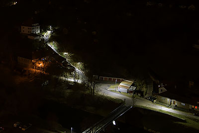 Znojmo: vyhliadka od pivovaru na druhy breh Dyje, 26.3.2022 Znojmo