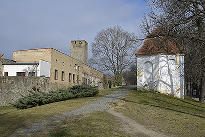 Znojmo: mestské hradby, 27.3.2022 Znojmo