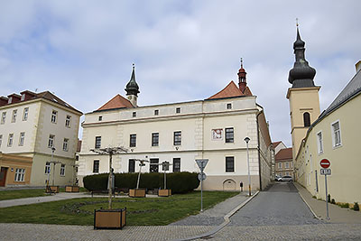 Znojmo: kolej jezuitů, Divišovo náměstí, 27.3.2022 Znojmo
