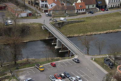 Znojmo: údolie rieky Dyje, 27.3.2022 Znojmo