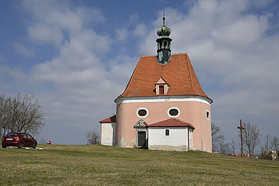 Znojmo: kostel sv. Antonína Paduánského, 27.3.2022 Znojmo