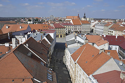 Znojmo: výhľad z radničnej veže, 27.3.2022 Znojmo