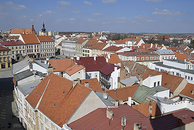 Znojmo: výhľad z radničnej veže, 27.3.2022 Znojmo