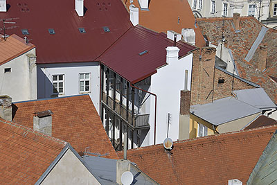 Znojmo: výhľad z radničnej veže, 27.3.2022 Znojmo