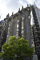 Aachen: Münsterplatz, Aachenský dóm, Aachener Dom, Hoher Dom zu Aachen, Aachener Münster, Aachener Marienkirche, 12.5.2023 Aachen