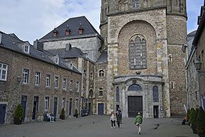 Aachen: Domplatz, Aachenský dóm, Aachener Dom, Hoher Dom zu Aachen, Aachener Münster, Aachener Marienkirche, 12.5.2023 Aachen