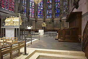Aachen: Aachenský dóm, Aachener Dom, Hoher Dom zu Aachen, Aachener Münster, Aachener Marienkirche, 12.5.2023 Aachen