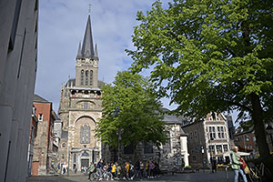Aachen: Fischmarkt, Aachenský dóm, Aachener Dom, 12.5.2023 Aachen