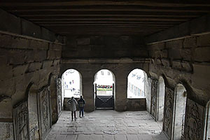 Trier: Porta Nigra, jedna zo 4 brán starovekého mesta Augusta Treverorum, 12.5.2023 Trier
