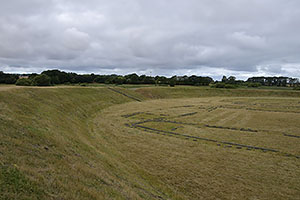 Slagelse: Trelleborg, kruhový Vikingský hrad, 26.7.2022 Slagelse