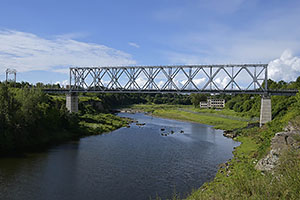 Narva: Narva raudteesild, 15.7.2022 Narva