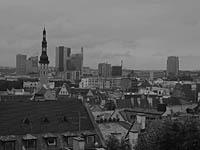 Tallinn: pohľad z Horného mesta (Toompea), 2.8.2013 Tallinn