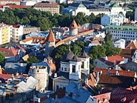 Tallinn: pohľad z veže kostola sv. Olafa, 2.8.2013 Tallinn