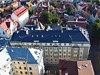 Tallinn: veža kostola sv. Olafa, 2.8.2013 Tallinn