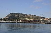 Barcelona: pohľad na Montjuic, 12.3.2016 Barcelona
